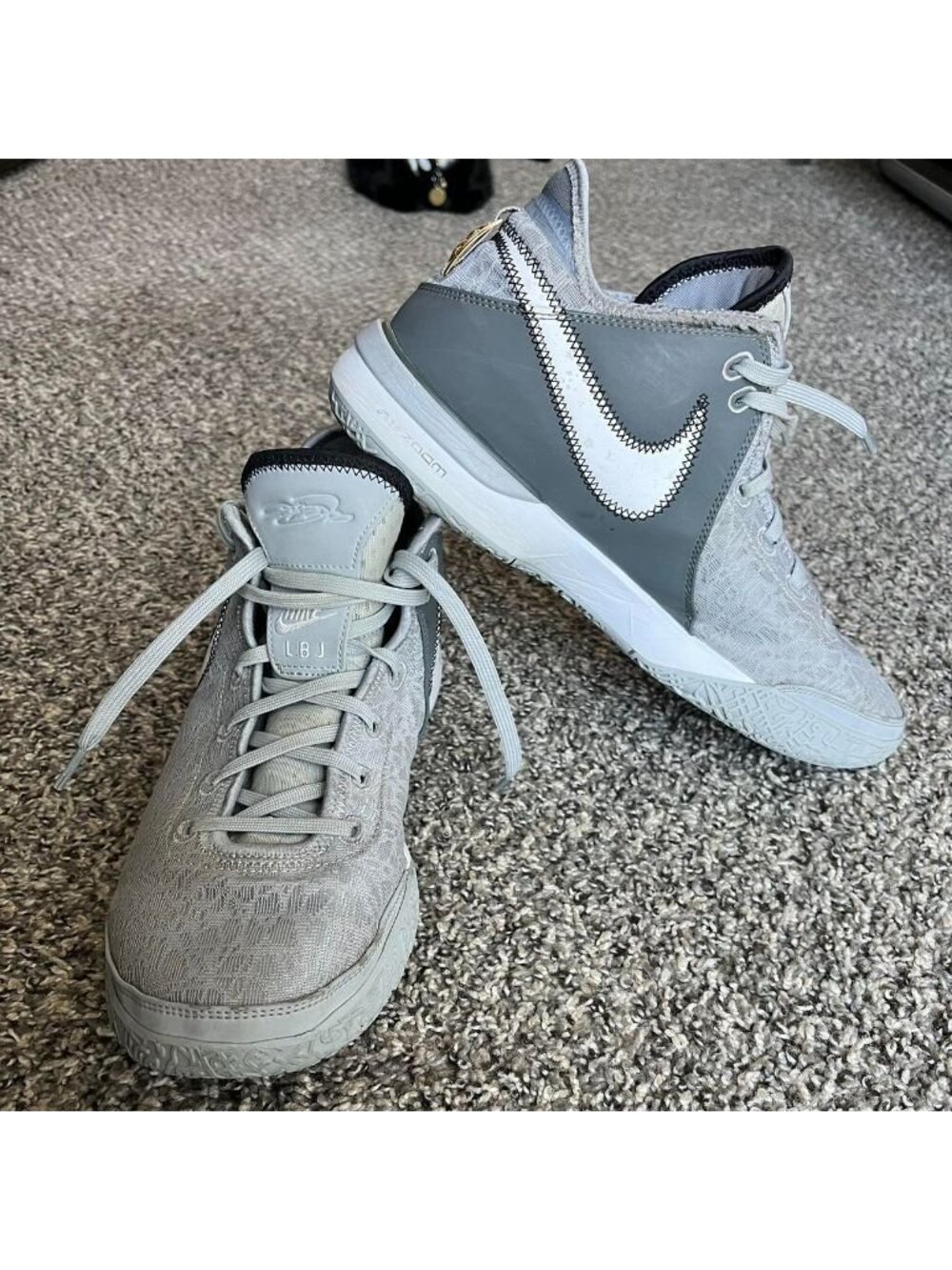 Nike Zoom LeBron NXXT Gen Gray Basketball Shoes 11.5 Athletic Streetwear Trainin